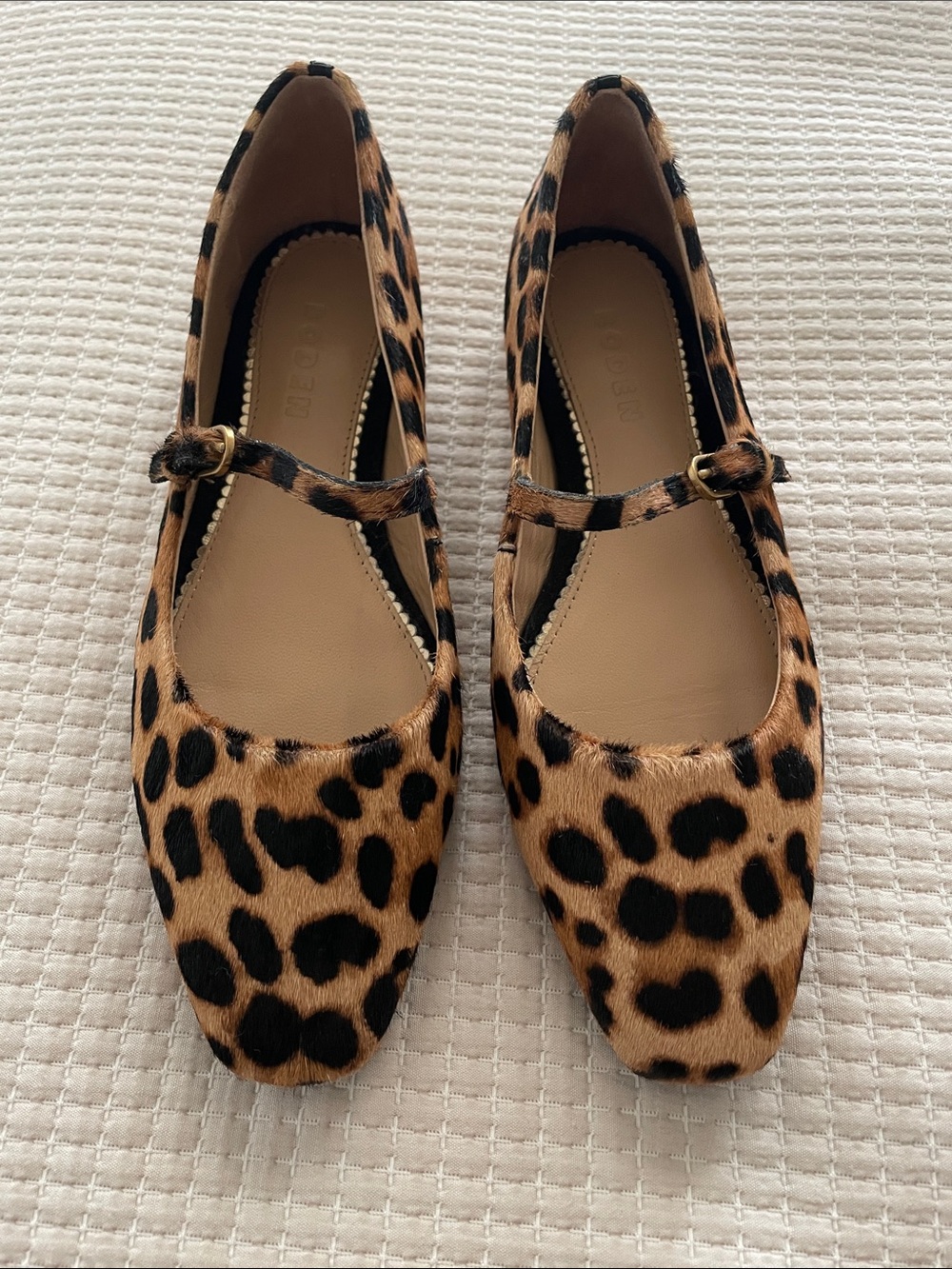 Leopard Print Mary Jane Flats - Women's Fashionable Flats. Boden brand